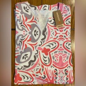 NWT Lightbare Performance Dress, pink pattern, size small, pockets